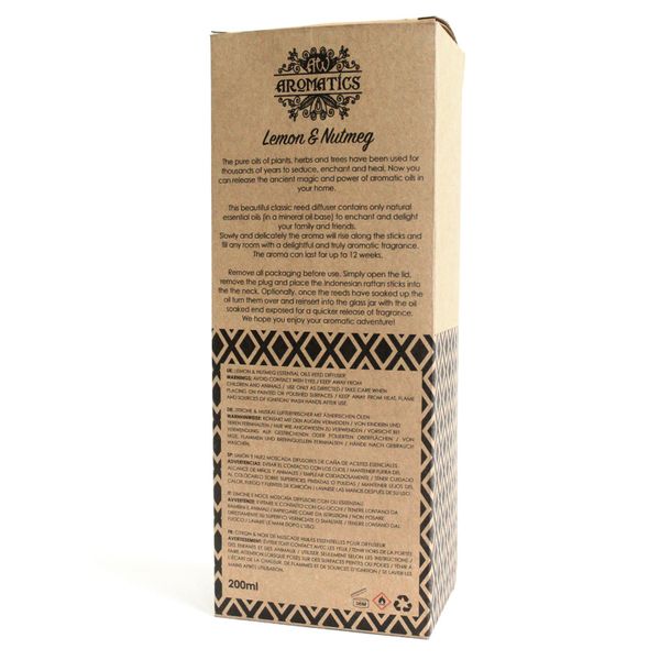 200ml Citrón & Muškátový Orech Esenciálny Olej Difuzér