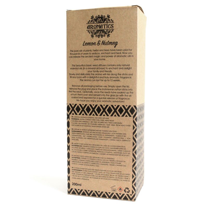200ml Citrón & Muškátový Orech Esenciálny Olej Difuzér