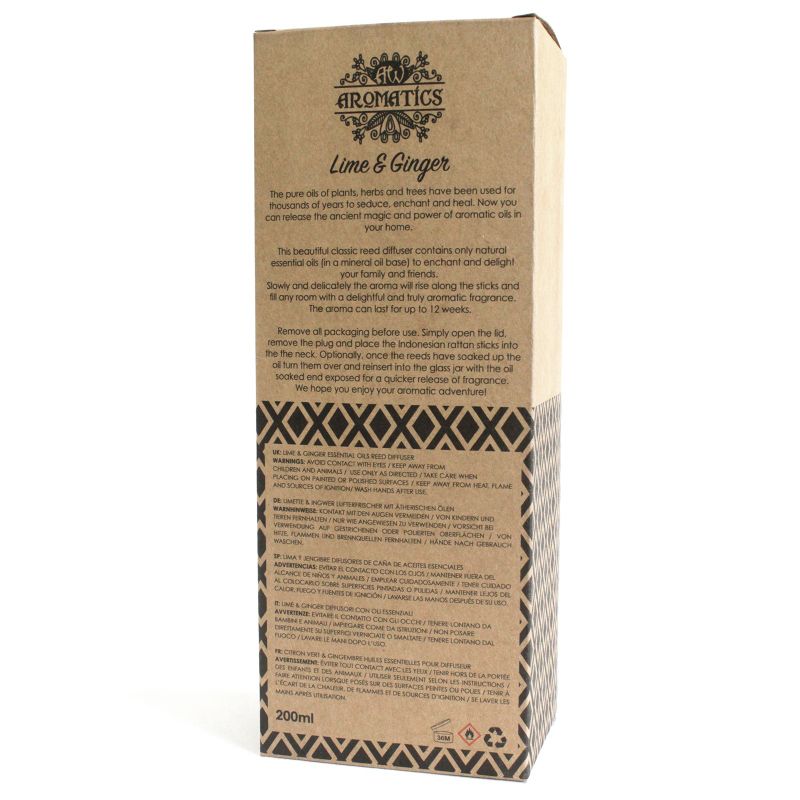 200ml Limetka & Zázvor Esenciálny Olej Difuzér