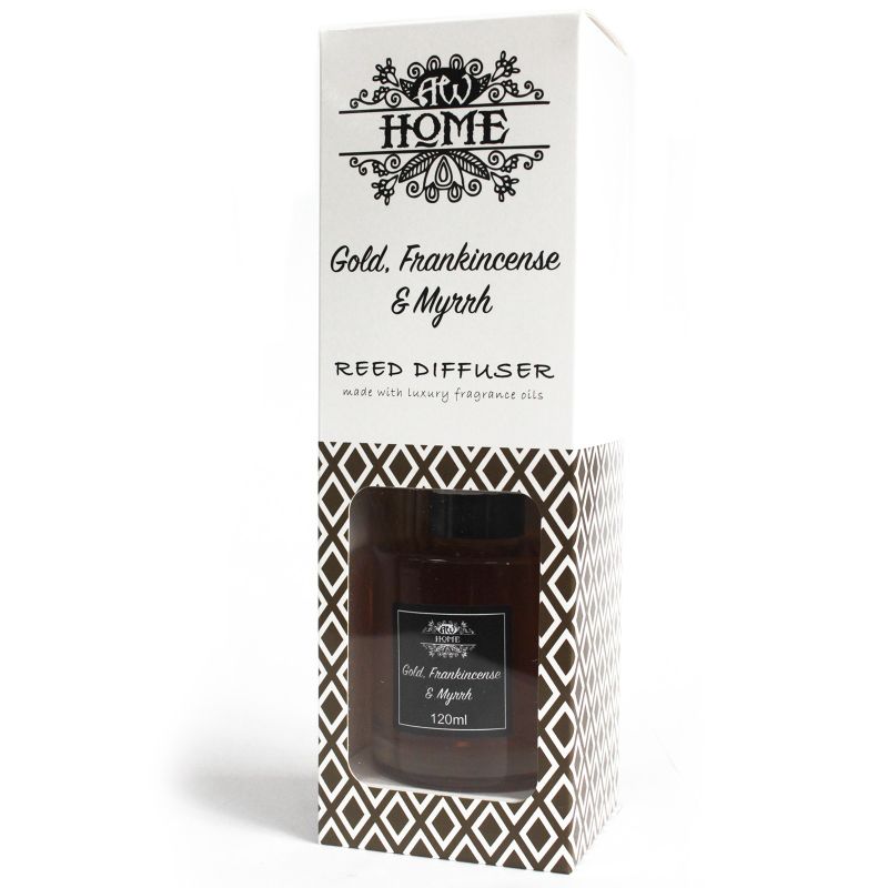 120ml Domáci Vonný Difuzér - Zlato, Kadidlo a Myrha