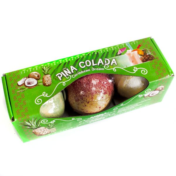 Sada 3 Šumivých Bômb do Kúpeľa - Piňa Colada