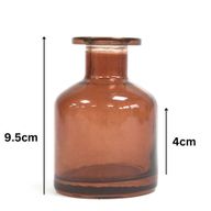 Oválna Alchymistická Fľaša na Difúzor - Jantárová Hnedá - 140 ml