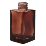 Štvorcová Vysoká Fľaša na Difúzor - Jantárová - 100 ml