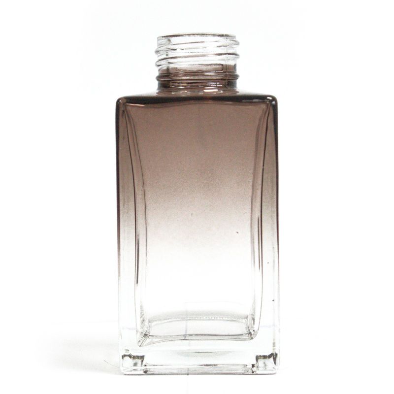 Štvorcová Vysoká Fľaša na Difúzor - Ombré - 100 ml