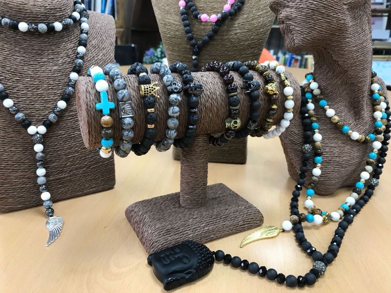 Kryštálová Koruna/Čierny Achát - Náramky z Drahých Kameňov