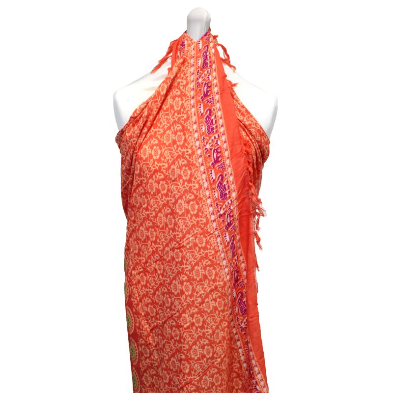 Sarong Mandala - Červená & Zelená