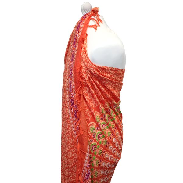 Sarong Mandala - Červená & Zelená