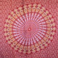 Sarong Mandala - Červená & Zelená