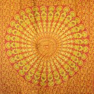 Sarong Mandala - Oranžová & Limetka