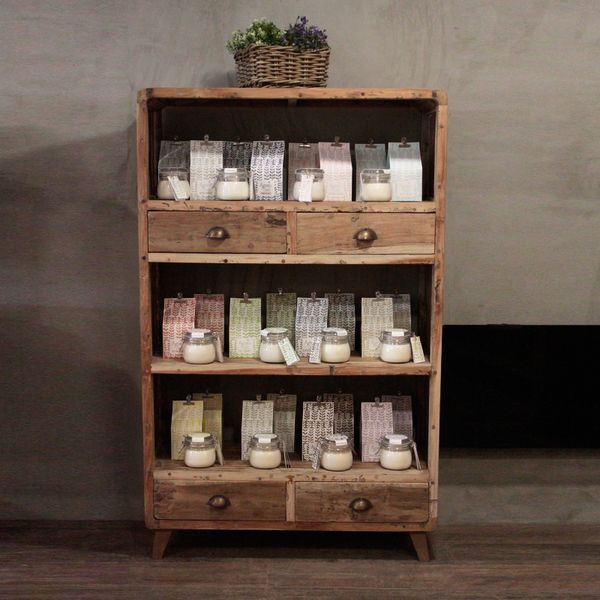Display z Recyklovaného Dreva - 100x40x160cm