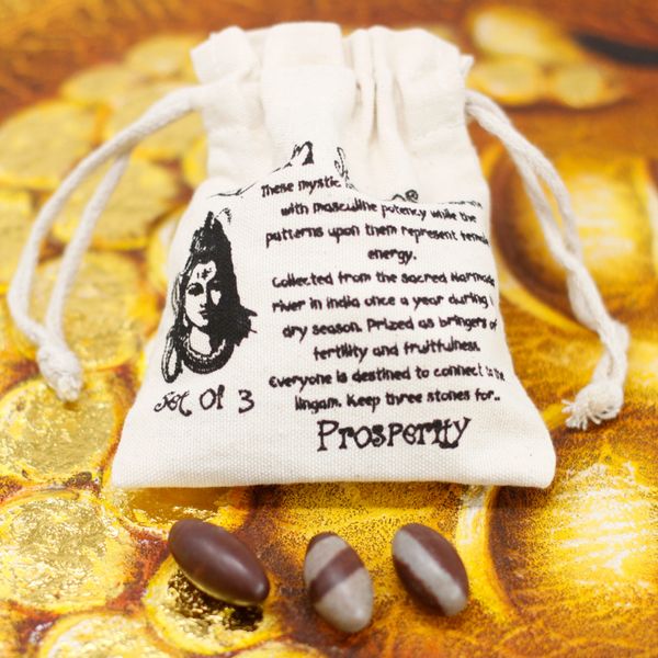 2.54cm Shiva Lingam - 3 Kamene