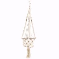 Macramé Závesný Držiak na Kvetináč - Malý Kvetináč