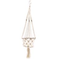 Macramé Závesný Držiak na Kvetináč - Malý Kvetináč
