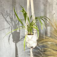 Macramé Závesný Držiak na Kvetináč - Extra Dlhý