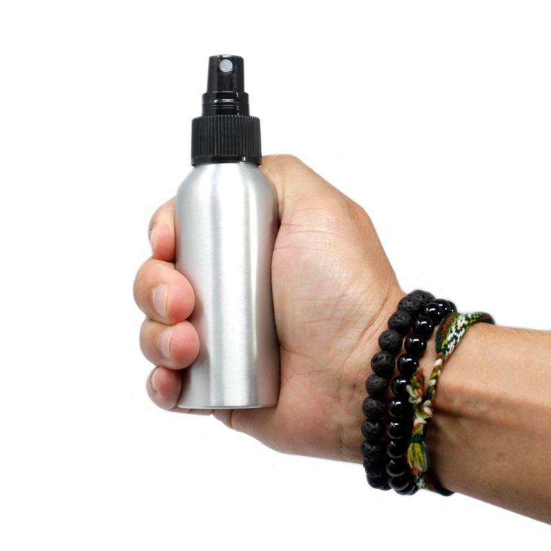100 ml Hliníková Fľaška s Čiernym Rozprašovačom