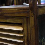 Otvorený Regál z Recyklovaného Teakového Dreva