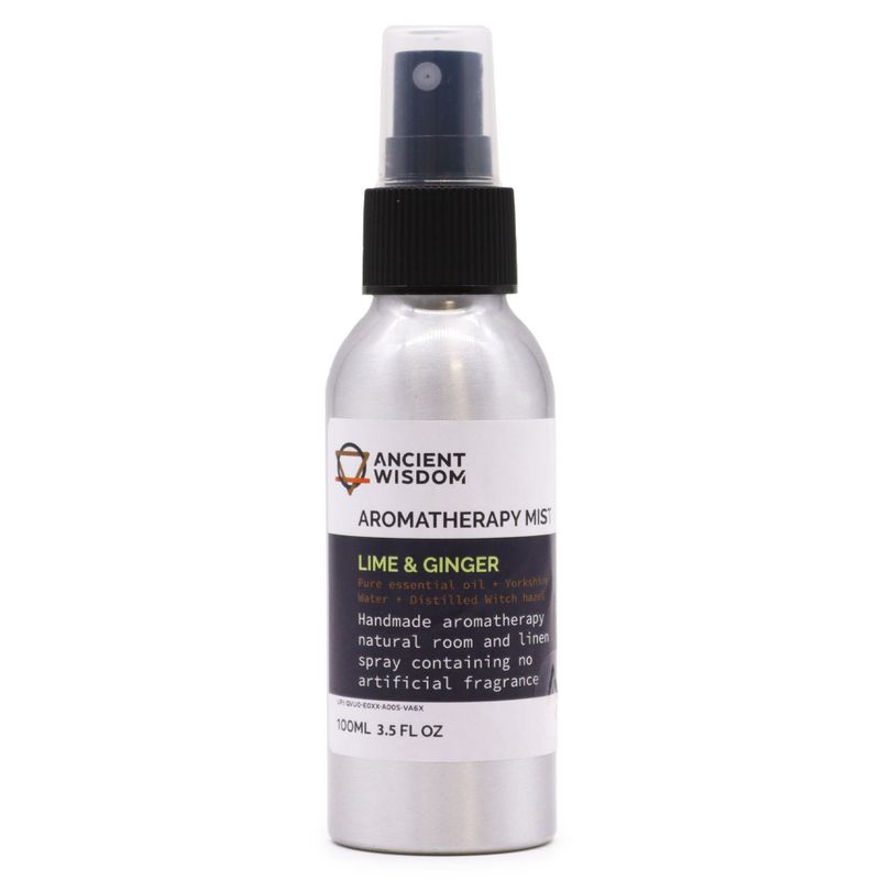 100ml Rozprašovač s Esenciálnymi Olejmi - Limetka & Zázvor