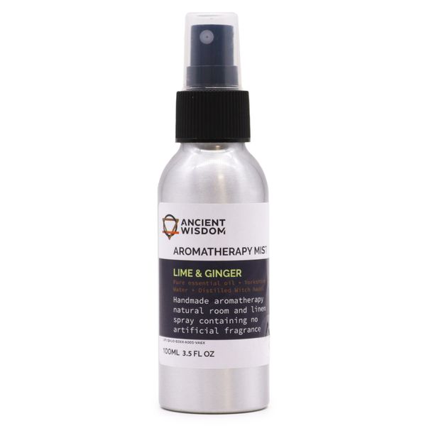 100ml Rozprašovač s Esenciálnymi Olejmi - Limetka & Zázvor