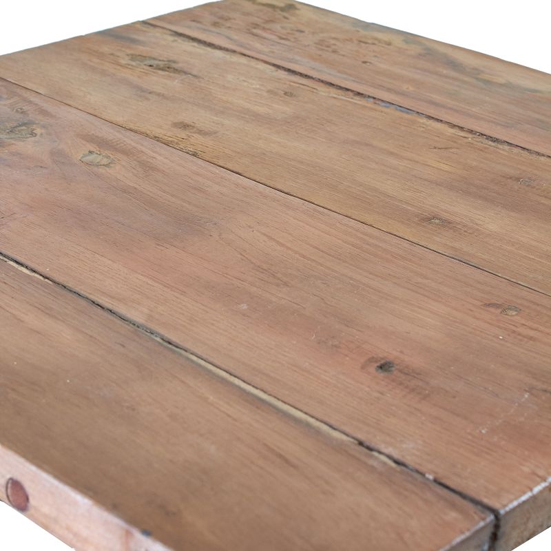 Štvorcový konferenčný stolík z recyklovaného dreva - 50x50cm