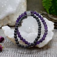 Dvojitý Magnetický Náramok - Amethyst