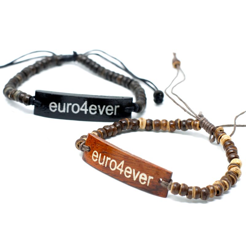 Kokosové Náramky so Sloganom - Euro4Ever