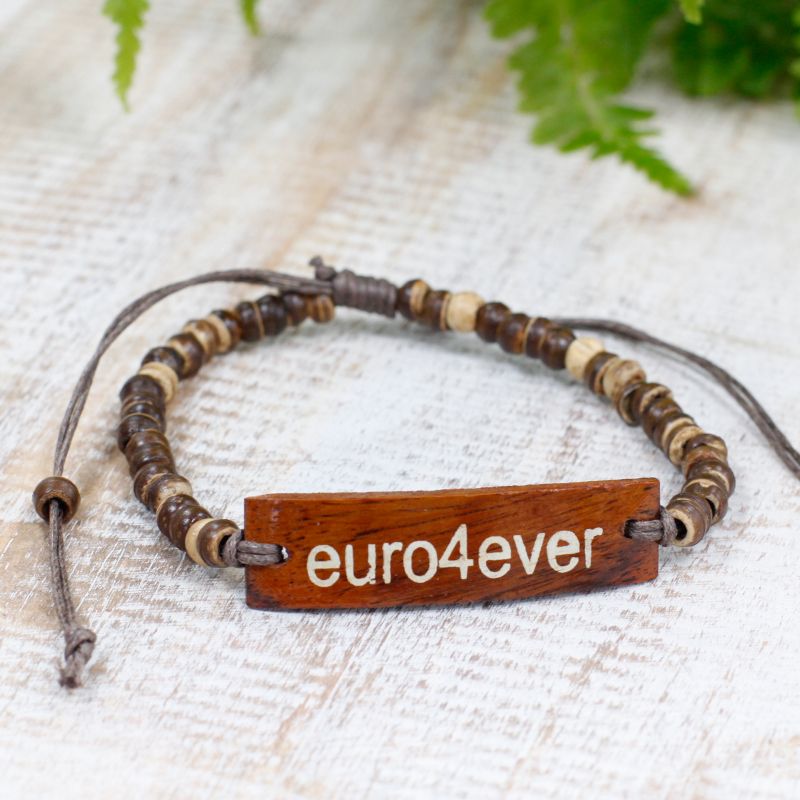 Kokosové Náramky so Sloganom - Euro4Ever