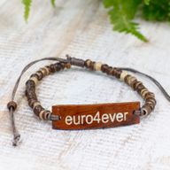 Kokosové Náramky so Sloganom - Euro4Ever