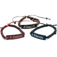 Kokosové Náramky so Sloganom - #Friends