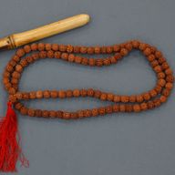 108 Rudraksha Mala - Hnedý