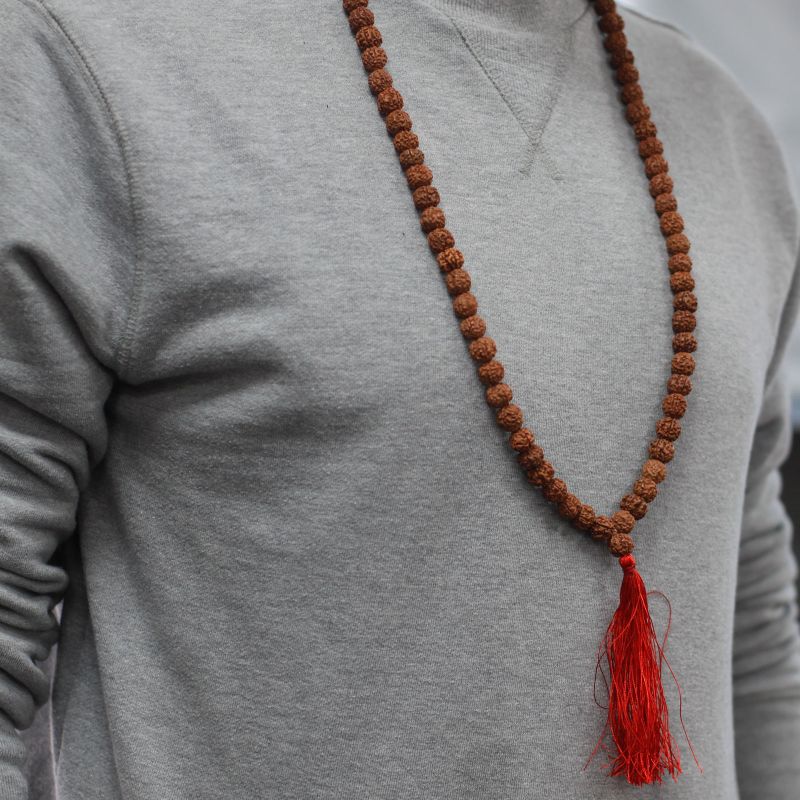 108 Rudraksha Mala - Hnedý