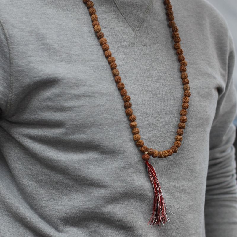 108 Rudraksha Mala - Prírodný