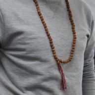 108 Rudraksha Mala - Prírodný
