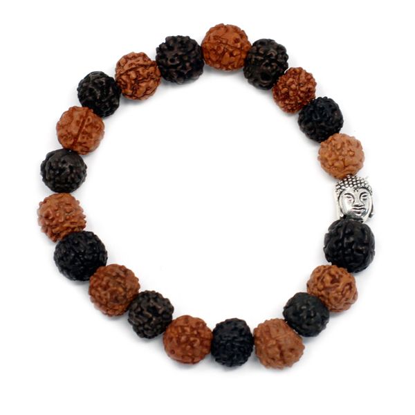 Rudraksha Mala Buddha Náramok - Mix