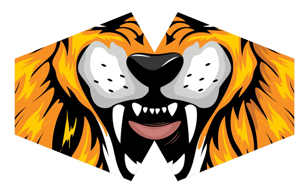 Ochranné Rúška na Tvár- Tiger (Dospelý)