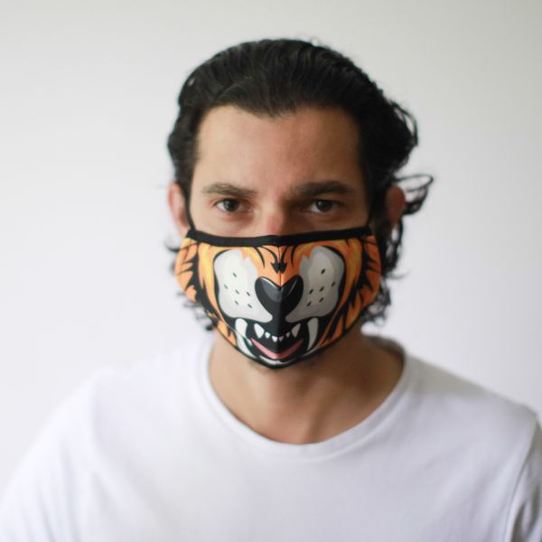 Ochranné Rúška na Tvár- Tiger (Dospelý)