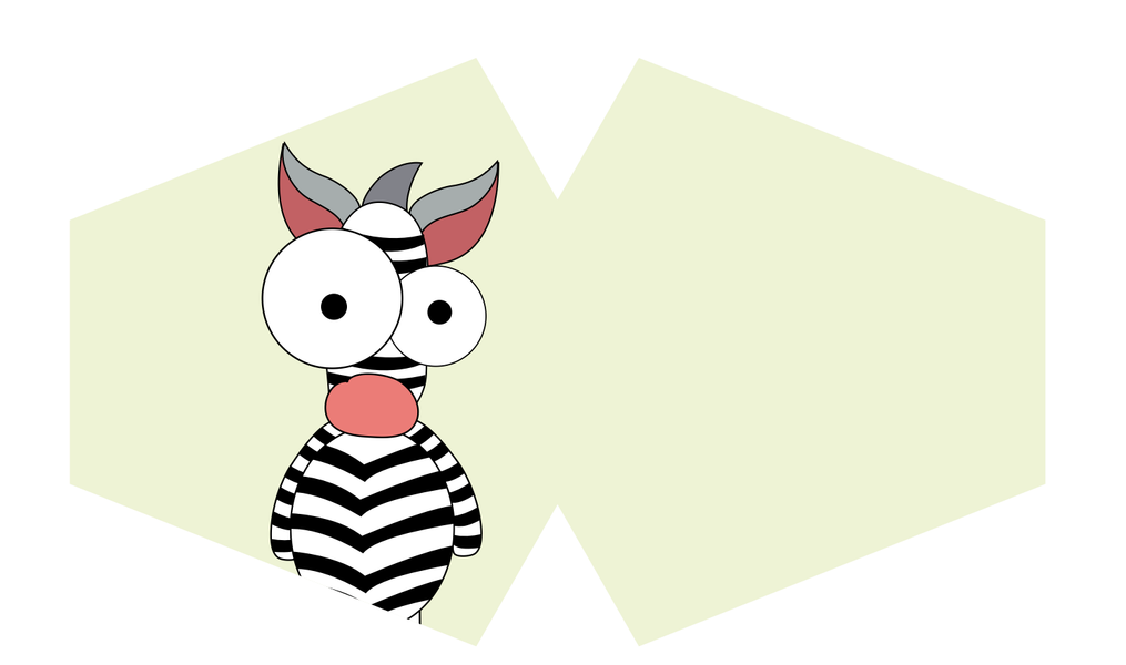 Ochranné Rúška na Tvár- Šialená Zebra (Detské)