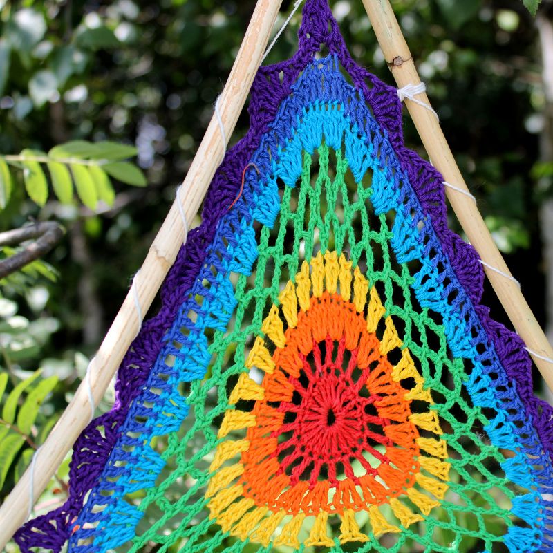Lapač Snov Bali - Veľká Farebná Pyramída