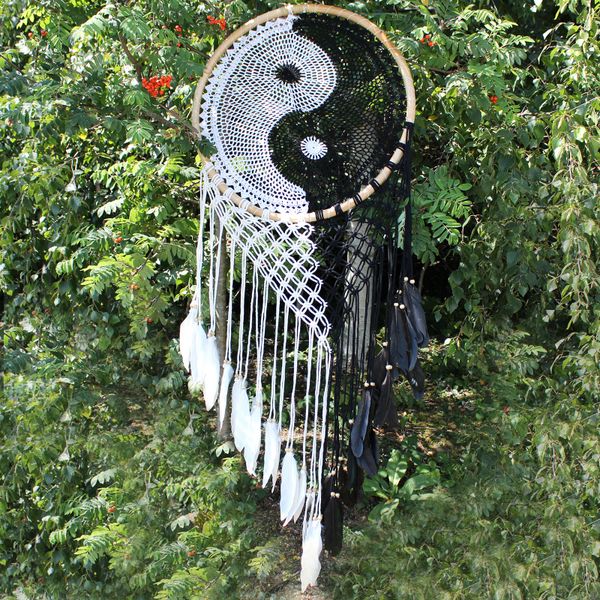 Lapač Snov Bali - Extra veľký Yin Yang  50 cm