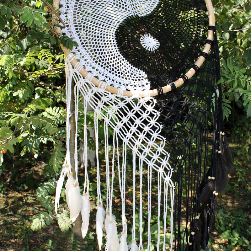 Lapač Snov Bali - Extra veľký Yin Yang 50 cm