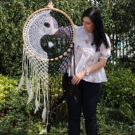 Lapač Snov Bali - Extra veľký Yin Yang 50 cm