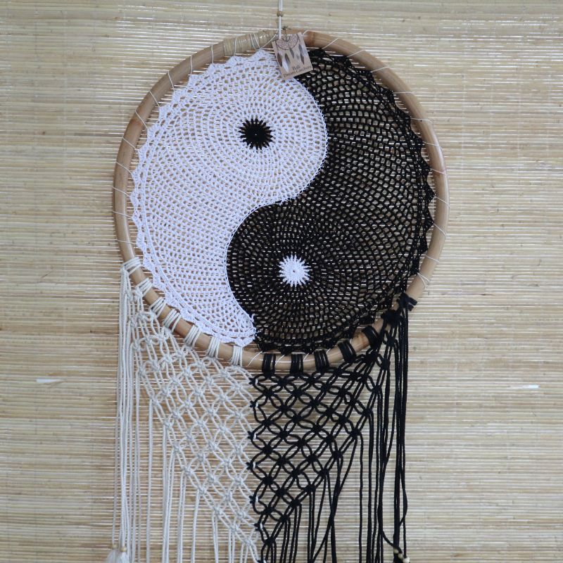 Lapač Snov Bali - Extra veľký Yin Yang 50 cm