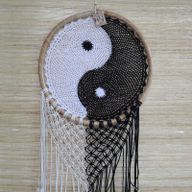 Lapač Snov Bali - Extra veľký Yin Yang 50 cm