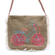 Strapcová Taška  - Bicykel (Vyšívaná)