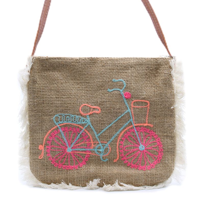 Strapcová Taška  - Bicykel (Vyšívaná)