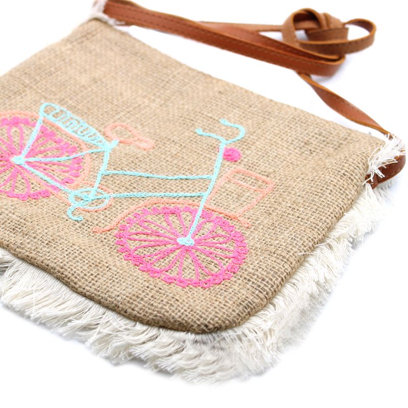Strapcová Taška  - Bicykel (Vyšívaná)