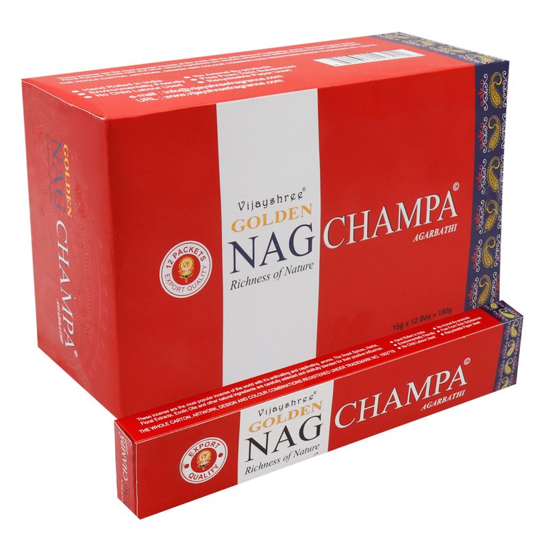 15g Vonné Tyčinky Golden Nag - Champa