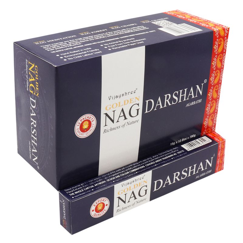 15g Vonné Tyčinky Golden Nag - Darshan