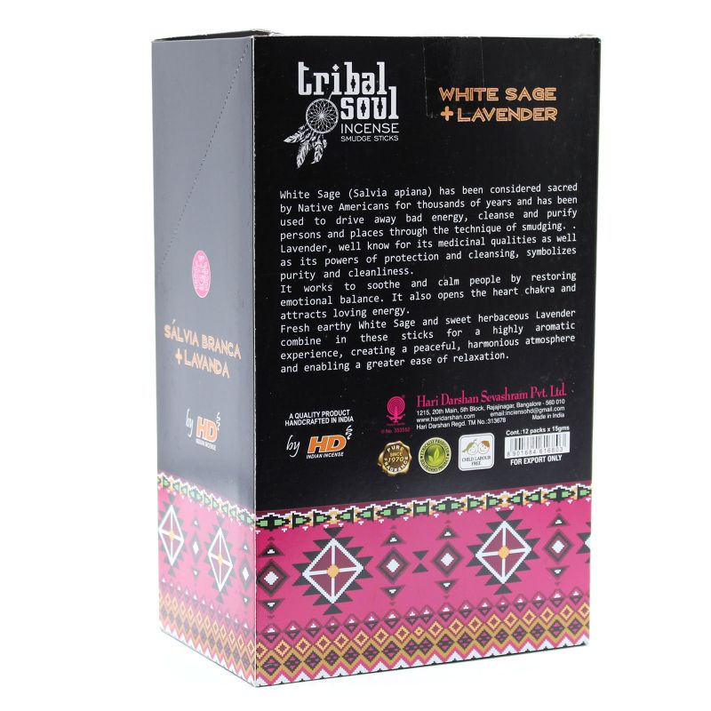 Tribal Vonné Tyčinky - Biela Šalvia + Levanduľa