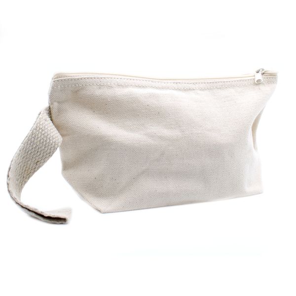 Prírodné Bavlnené Toaletné Tašky 10 oz - Do Ruky 22x12x7 cm