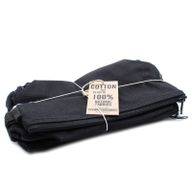 Čierne Bavlnené Toaletné Tašky 10 oz - Do Ruky  22x12x7 cm